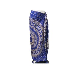 Om Namaste Sarong - 632 - Griekse Stijl - Beige & Blauw