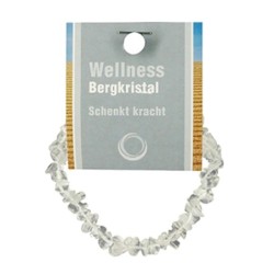 Bergkristal splitarmband + kaart