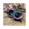 Bergkristal geode regenboogkleur (synth) 2,5 - 5 cm