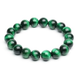 Stones For health Tijgeroog Groen 8 mm kralen / Size 18 CM