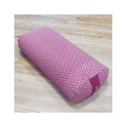 YogaStyles Bolster ovaal - bordeaux met roze