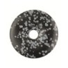 Obsidiaan sneeuwvlok donut 30 mm