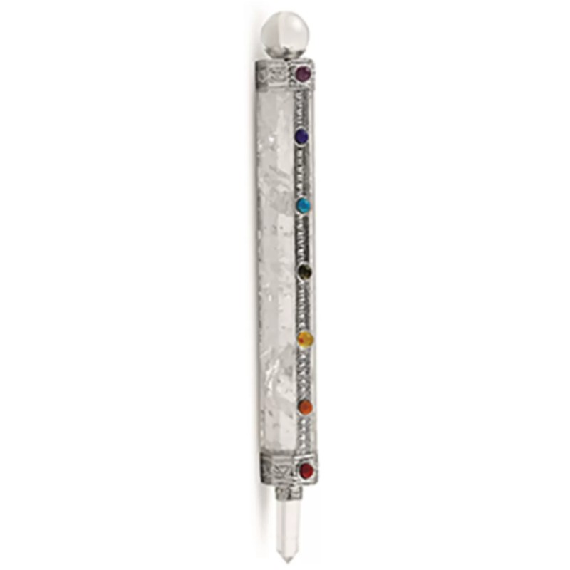 Chakra healing wand Bergkristal