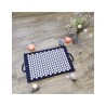 YogaStyles Spijkermat / Acupressuur mat donkerblauw