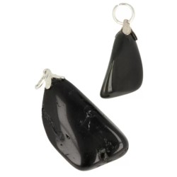 Obsidiaan zwart edelsteen hanger