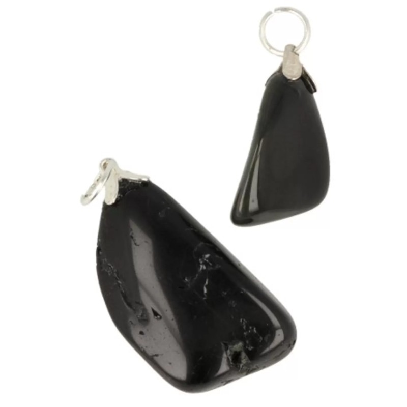 Obsidiaan zwart edelsteen hanger