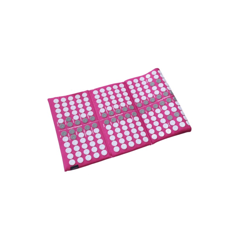 YogaStyles Spijkermat 3-Fold / Acupressuur mat roze