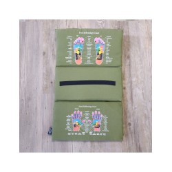 YogaStyles Spijkermat 3-Fold / Acupressuur mat olijfgroen