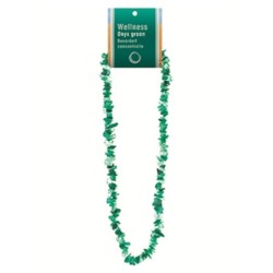 Onyx groen splitketting + kaart