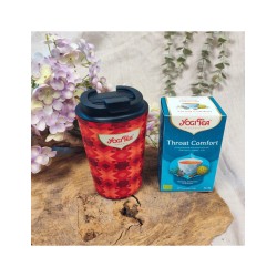 Yogi Tea Set Thermos beker + 1 pakje Throat Comfort