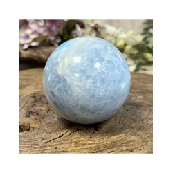 Calciet blauw edelsteen bol nr.01