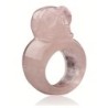 Roze kwarts schedel ring