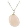 Chalcedoon roze edelsteen hanger