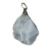 Calciet blauw edelsteen hanger ruw