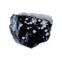 Obsidiaan sneeuwvlok China ruw, p/kg