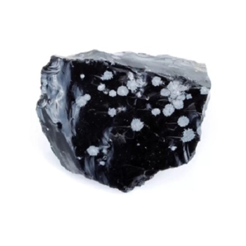 Obsidiaan sneeuwvlok China ruw, p/kg