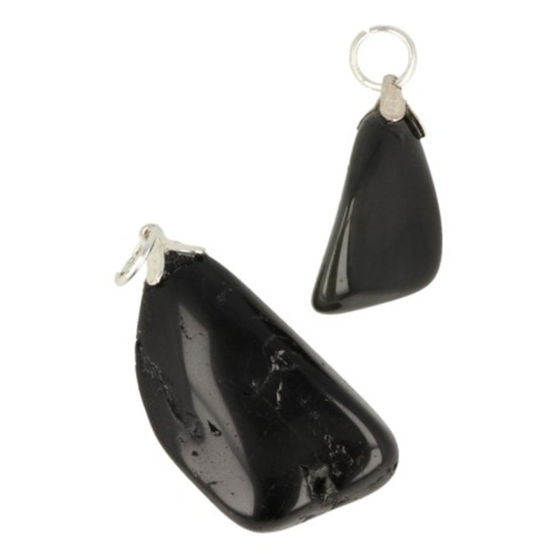 Obsidiaan zwart edelsteen hanger