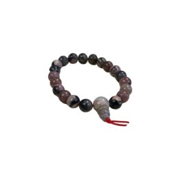 Rhodoniet powerbead armband + kaart