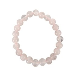 Roze kwarts kralenarmband 8 mm