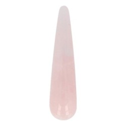 Roze kwarts massage griffel 7,5 cm