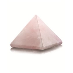 Roze kwarts piramide 25 mm edelsteen