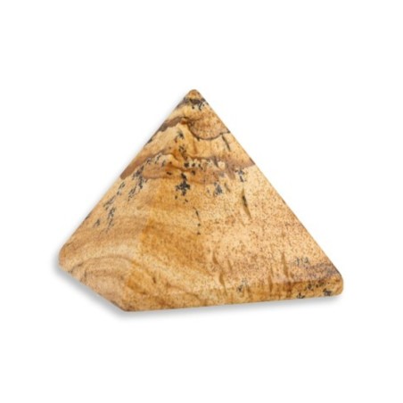 Jaspis landschap piramide 25 mm edelsteen