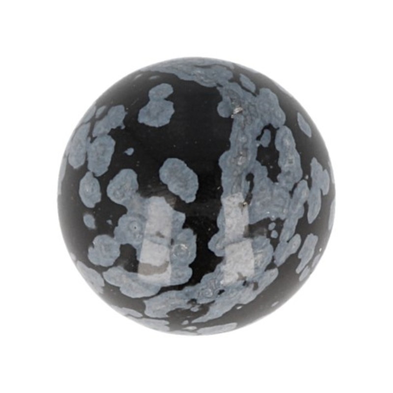 Obsidiaan sneeuwvlok edelsteen bol 20 mm