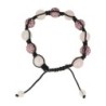 Roze kwarts glitter shamballa armband