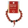 Jaspis rood powerbead mannen armband + kaart 21 cm