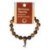 Tijgeroog powerbead mannen armband + kaart 21 cm