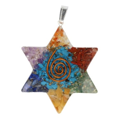 Orgonite Chakra ster hanger