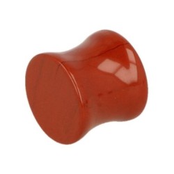 Plug oorpiercing 12 mm Jaspis rood