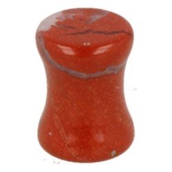 Plug oorpiercing 8 mm Jaspis rood