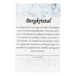 Bergkristal kralen crackle 6 mm - 10 st.