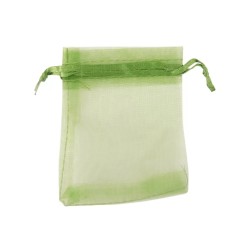 Organza buidel 7x9 groen donker