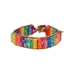 Chakra leren armband gipsy-style