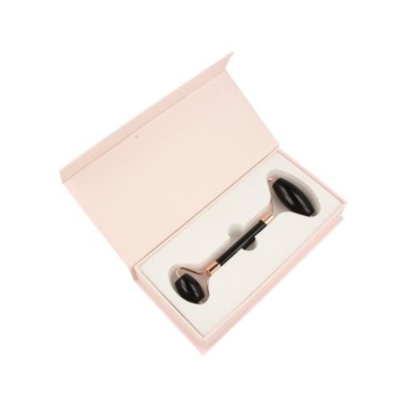 Obsidiaan zwart gezicht massage roller