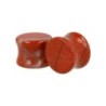 Plug oorpiercing per paar 16 mm Jaspis rood