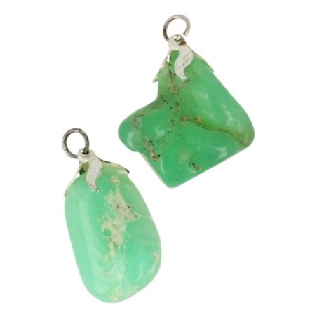 Chrysopraas A edelsteen hanger