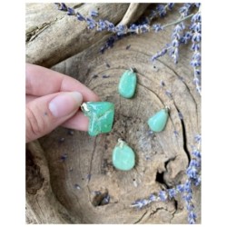 Chrysopraas A edelsteen hanger