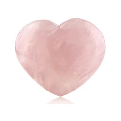 Roze kwarts edelsteen hart 10 mm