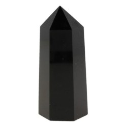 Obsidiaan zwart edelsteen punt 7-8 cm