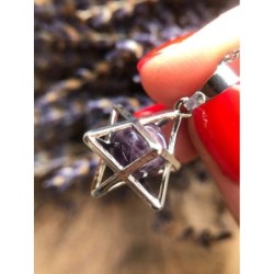 Amethist merkabah sieraden set