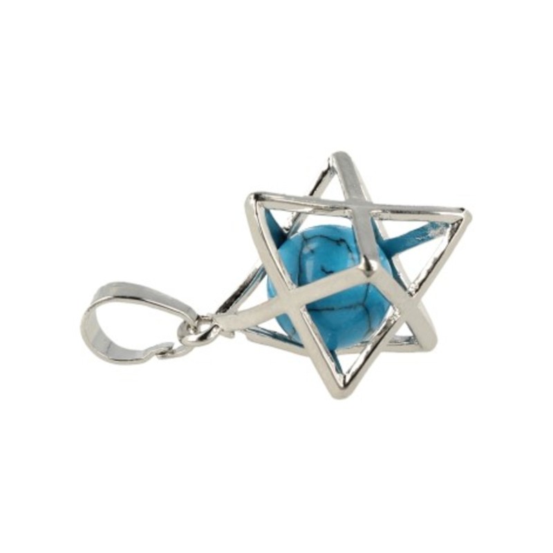 Howliet blauw Merkabah kooihanger (bijgekleurd)