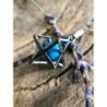 Howliet blauw Merkabah kooihanger (bijgekleurd)