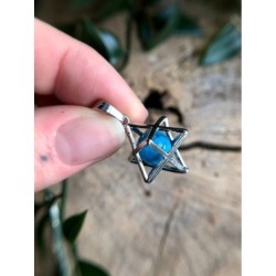 Howliet blauw Merkabah kooihanger (bijgekleurd)