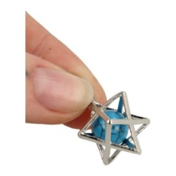 Howliet blauw Merkabah kooihanger (bijgekleurd)