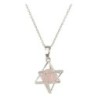 Roze kwarts Merkabah kooihanger