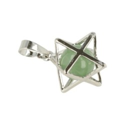 Aventurijn groen Merkabah kooihanger