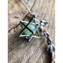 Aventurijn groen Merkabah kooihanger